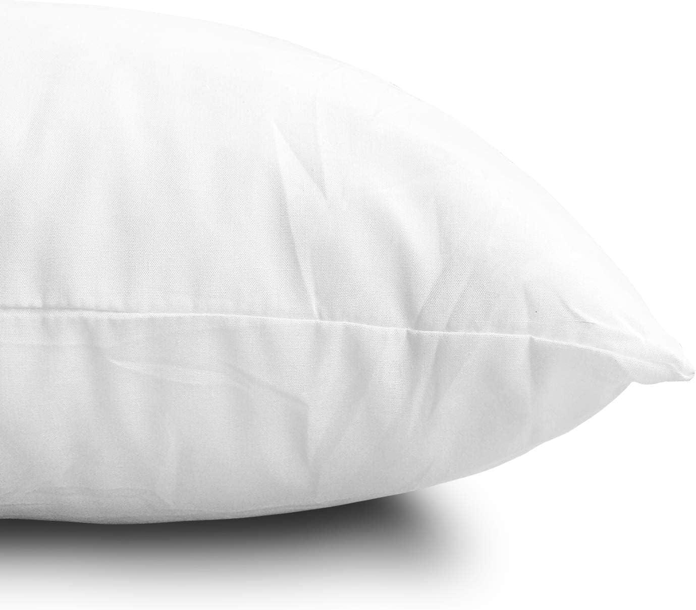 AzulHome Throw Pillow Inserts, Lightweight Soft Fillers for Sofa, Bed, and Home Décor (White, 18x18)