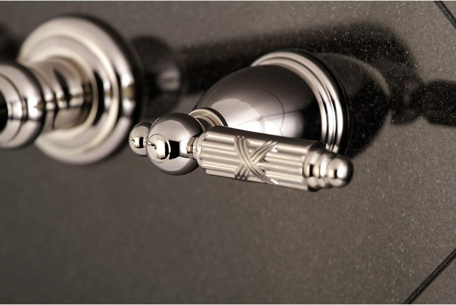 Kingston Brass KS7126GL 8" Center Wall Mount Bathroom Faucet, Polished Nickel