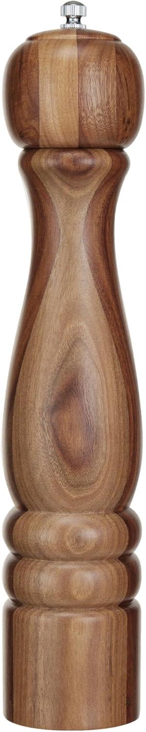 Natural Acacia Wood Salt and Pepper Mill with Metal Grinder