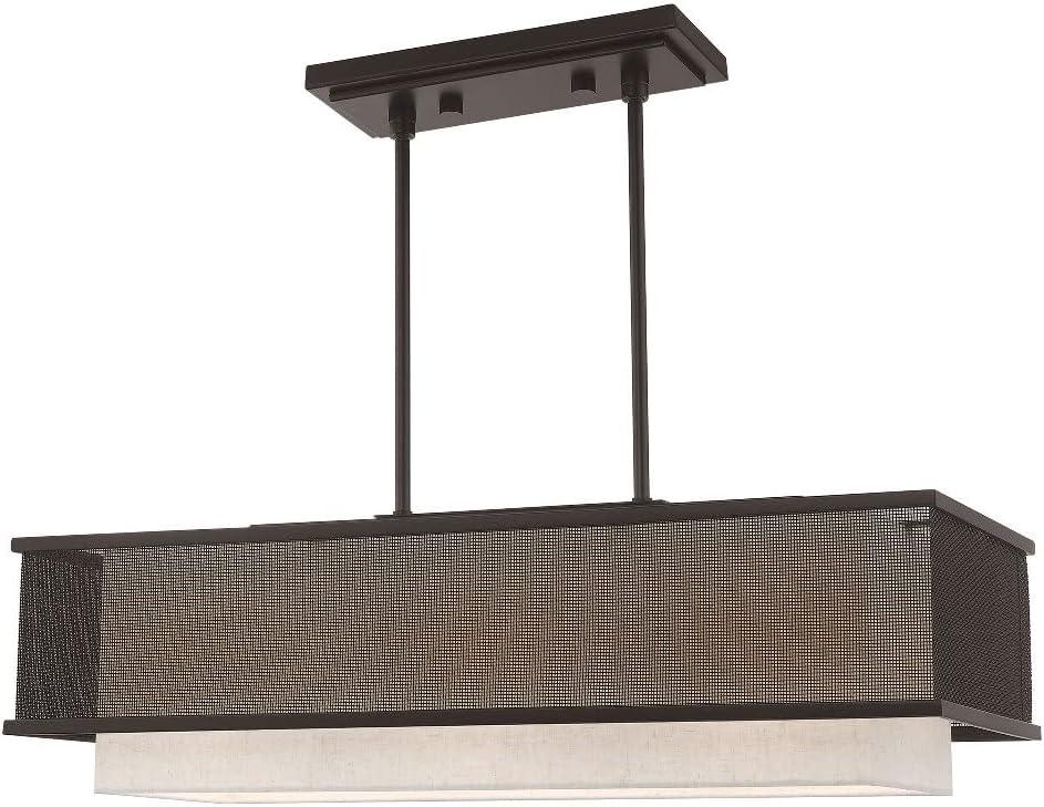 Livex Lighting Braddock 3 - Light Chandelier in  Bronze