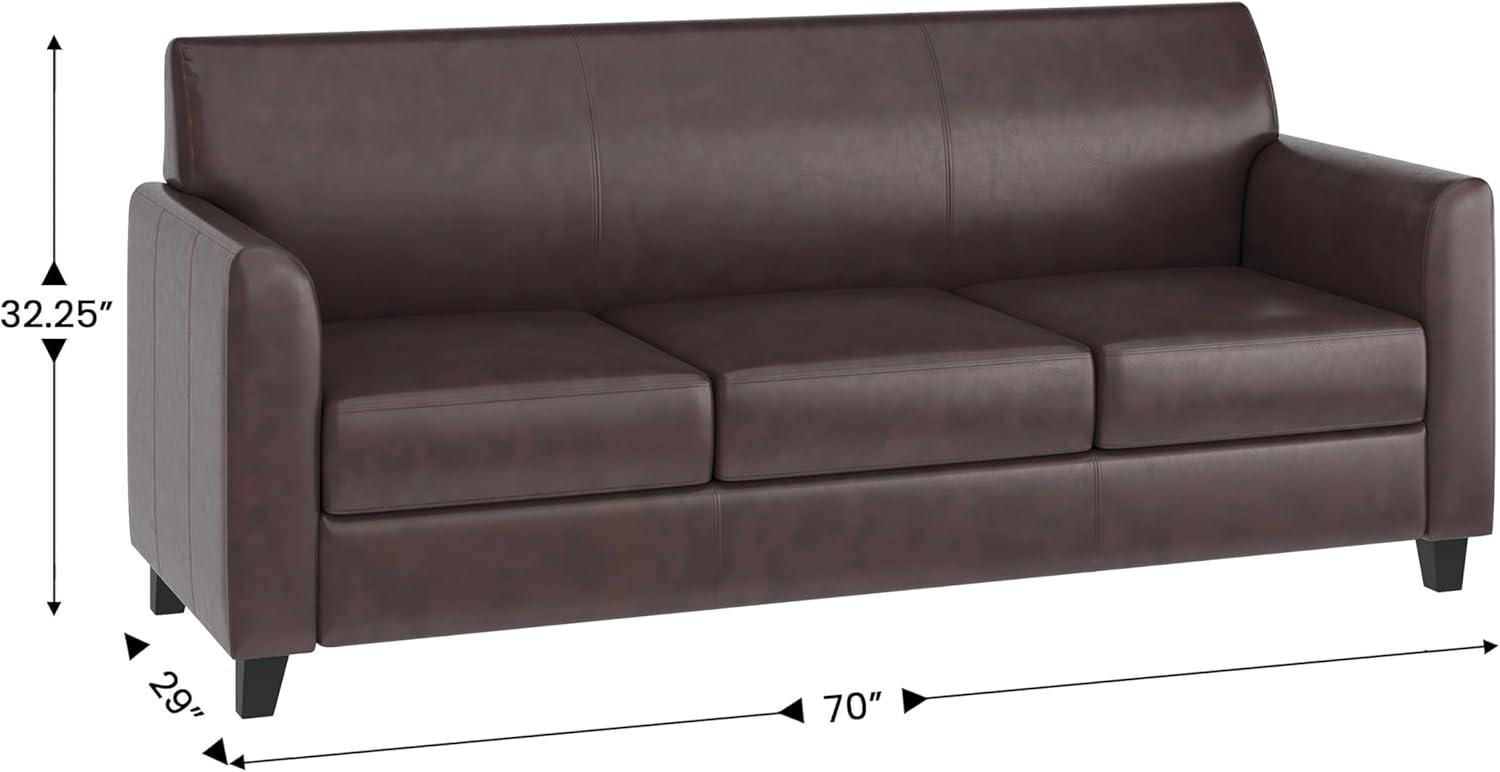 HERCULES Diplomat Series LeatherSoft Sofa with Clean Line Stitched Frame