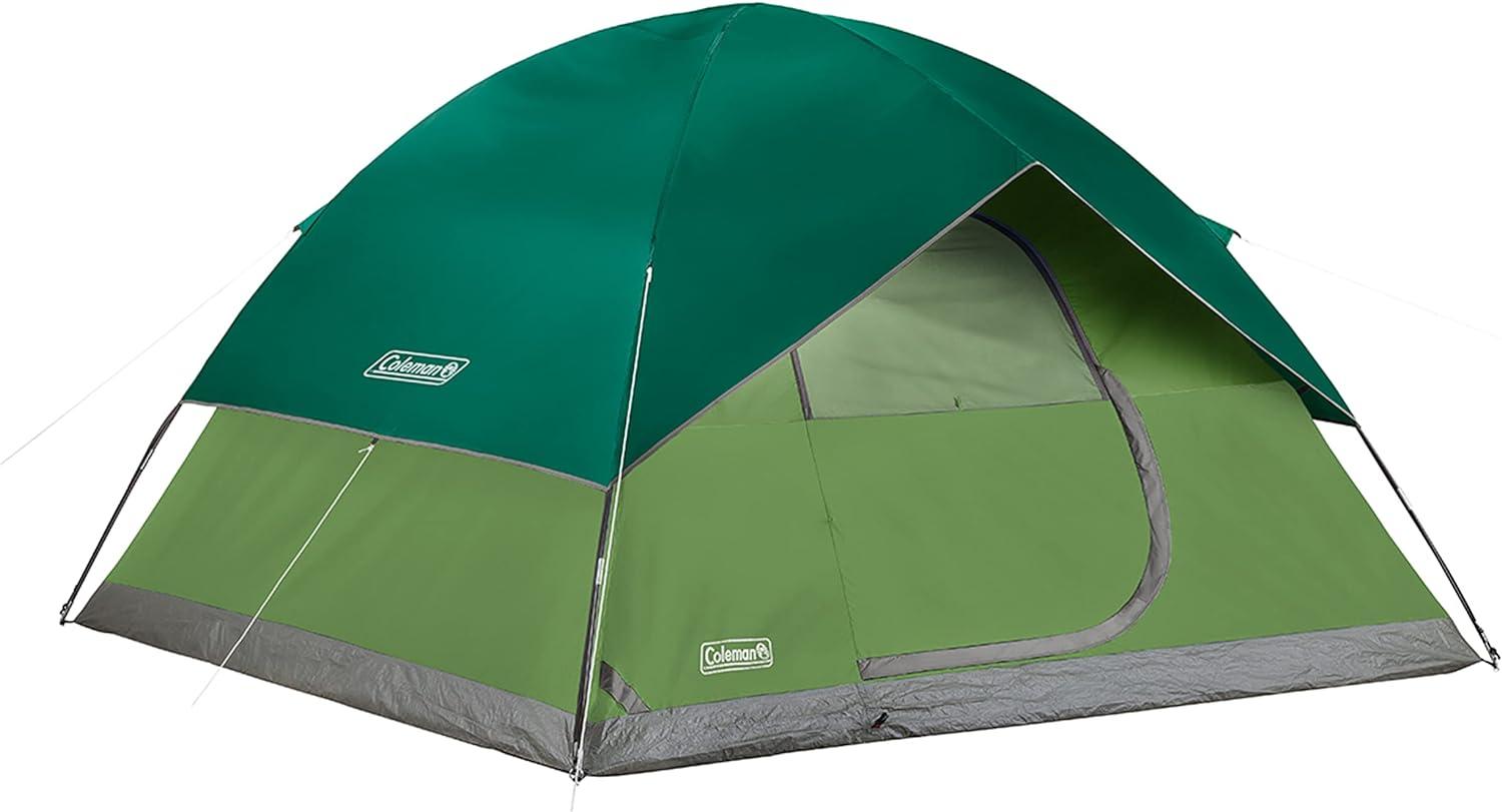 Green Dome 6-Person Weatherproof Camping Tent