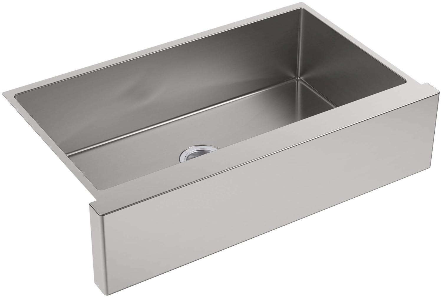 Strive 36" Stainless Steel Farmhouse Undermount Single-Bowl Kitchen Sink