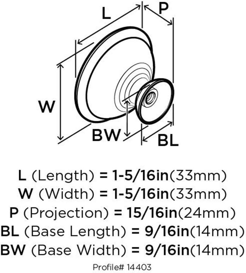 Brushed Chrome Round Cabinet Knob with Mounting Hardware