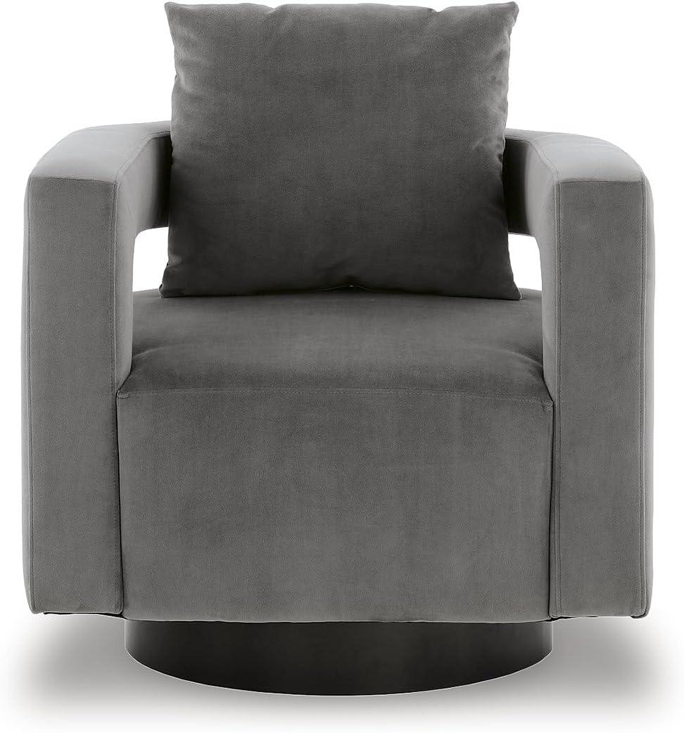 Signature Design by Ashley Contemporary Alcoma Swivel Accent Chair  Otter