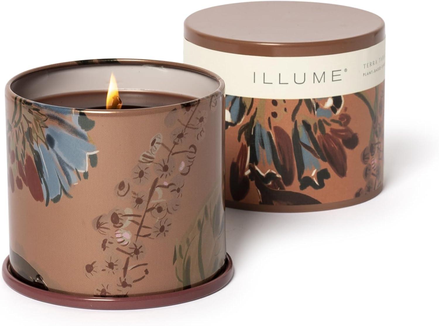 ILLUME Beautifully Done Essentials Terra Tabac Statement Glass Scented Candle