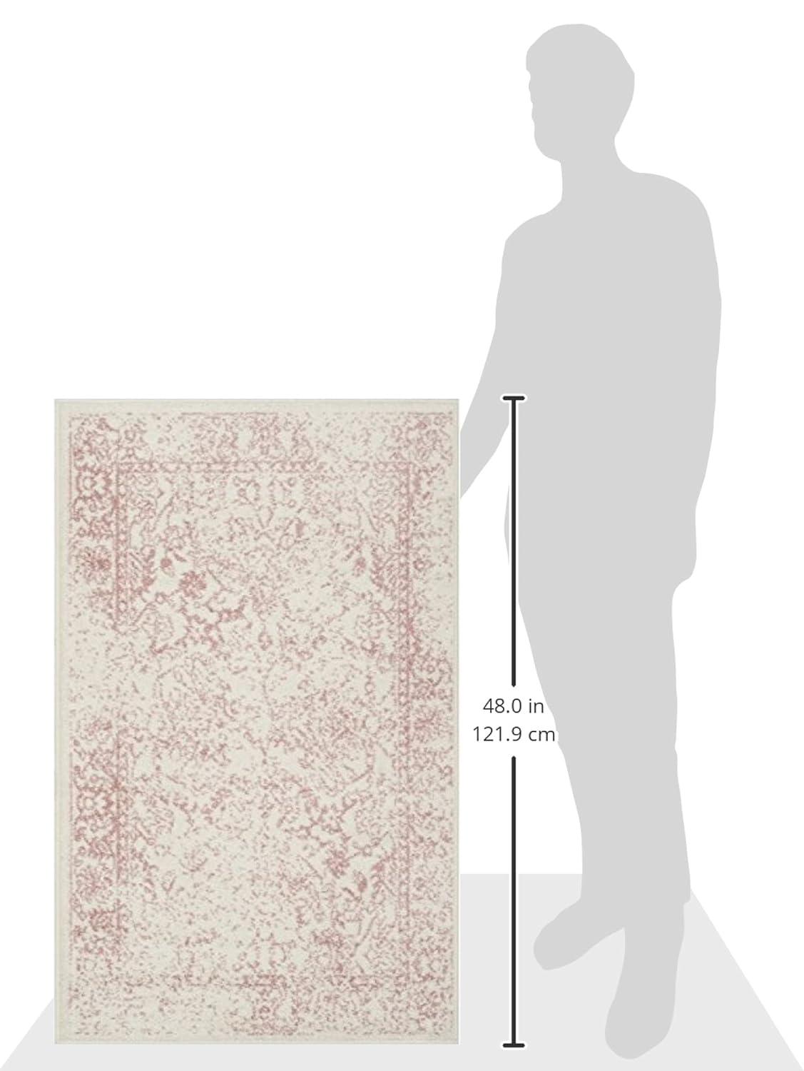 SAFAVIEH Adirondack Wyatt Traditional Area Rug, Ivory/Rose, 2'6" x 4'