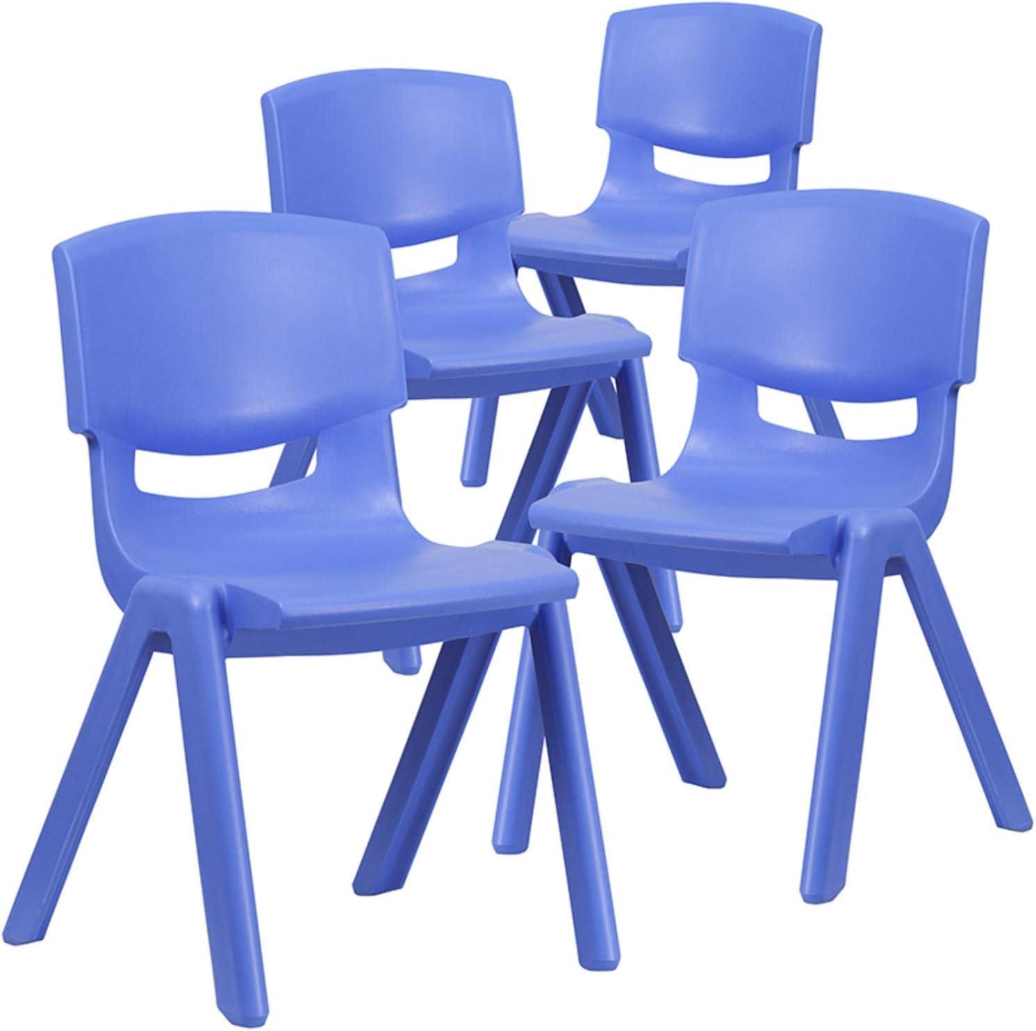 Bright Blue Lightweight Stackable School Chair for Kids