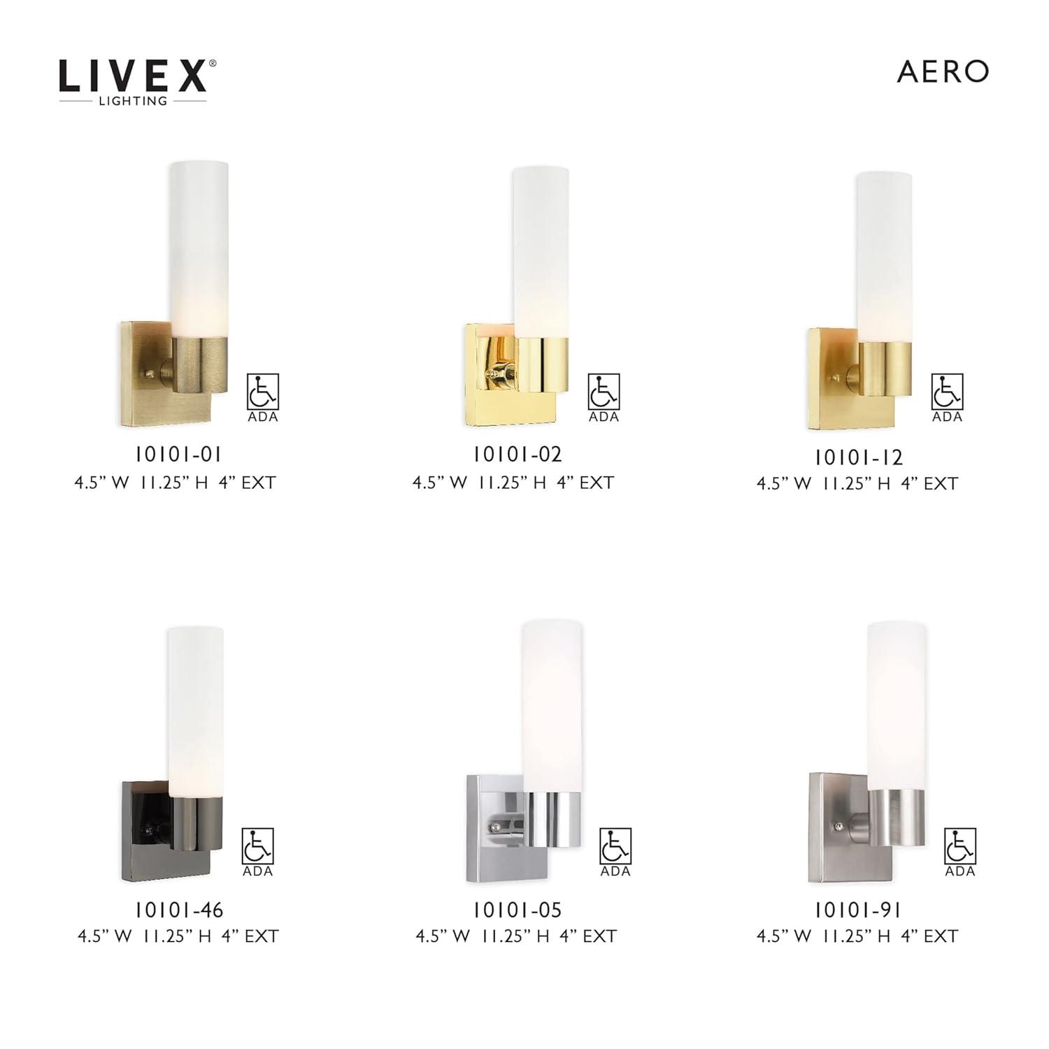 Livex Lighting Aero 1 - Light Sconce in  Antique Brass