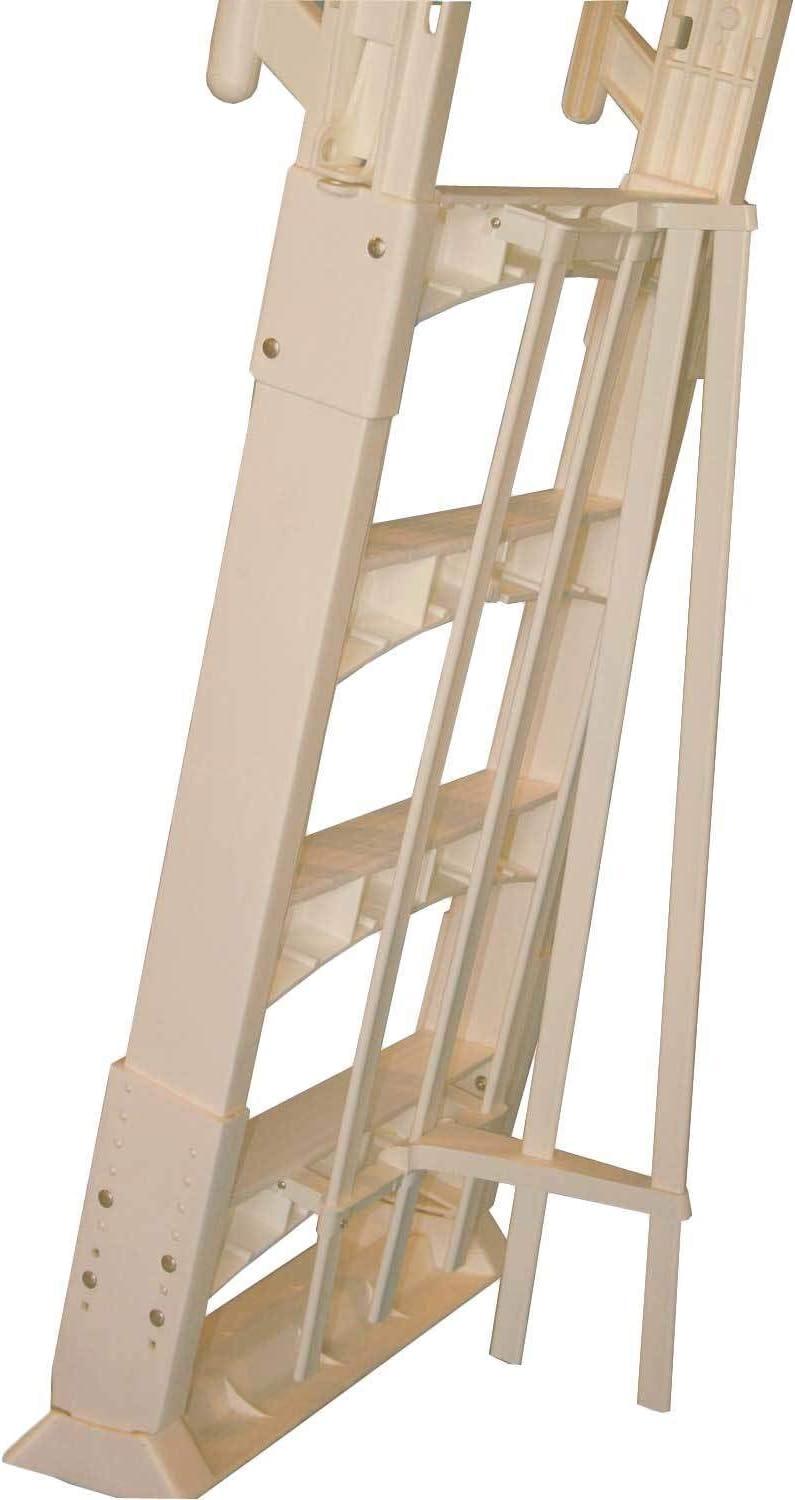 Vinyl Works SLA A Frame Above Ground Pool Ladder Steps with Slide Lock Barrier