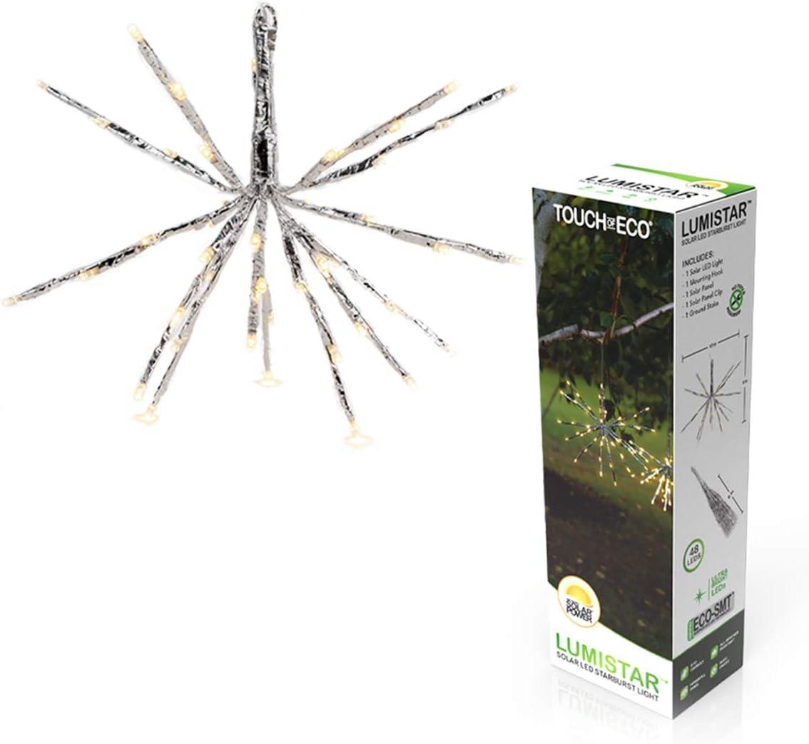 Solar LED Hanging Snowflake Starburst Light