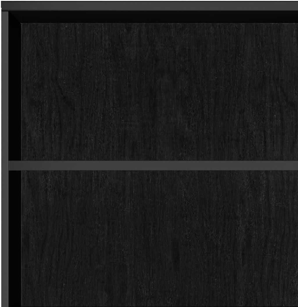 Simpli Home Harper 24"W Solid Hardwood 4 Shelf Mid-Century Modern Bookcase with Drawer and Adjustable Shelves