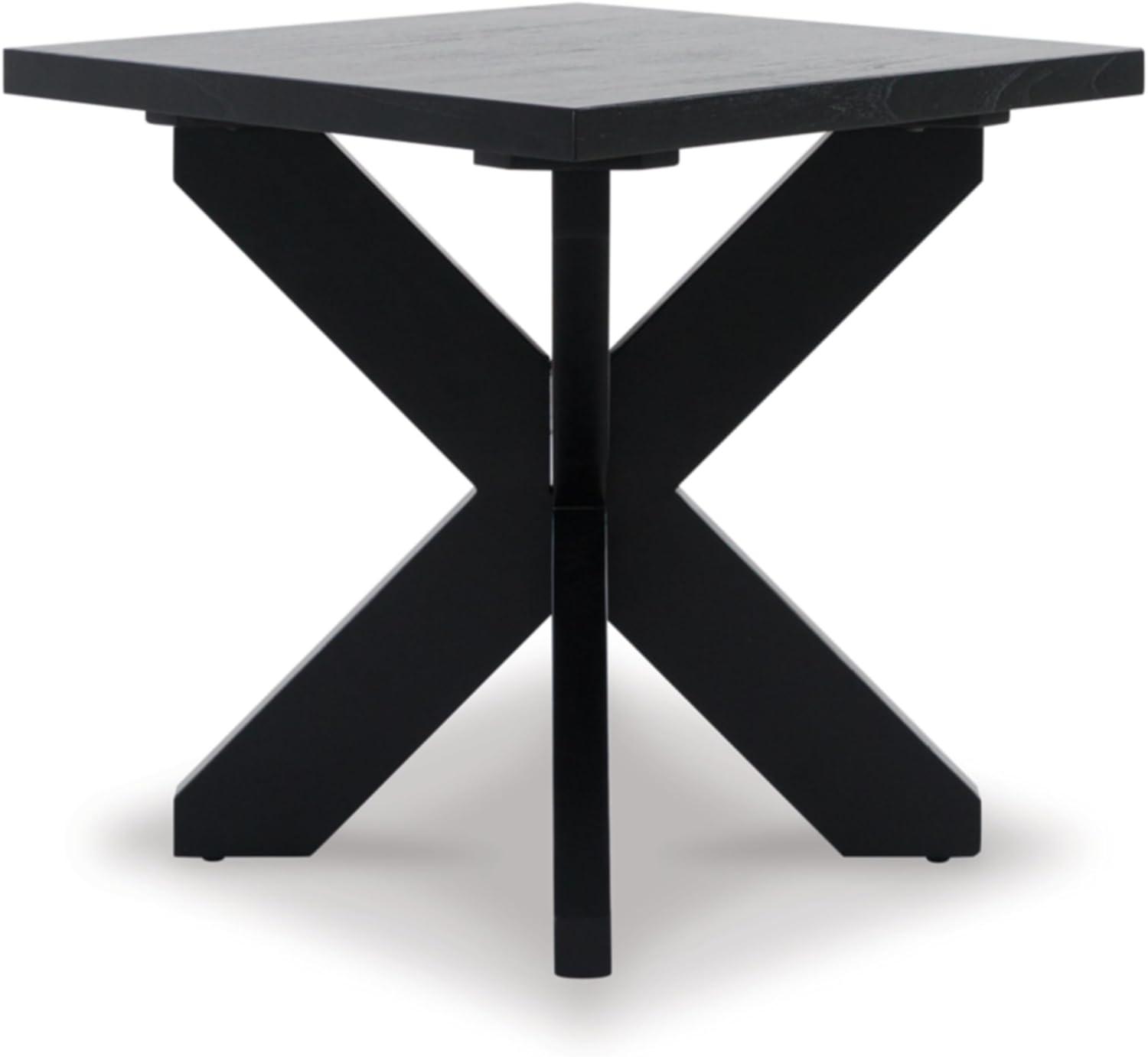 Signature Design by Ashley Contemporary Joshyard End Table, Black