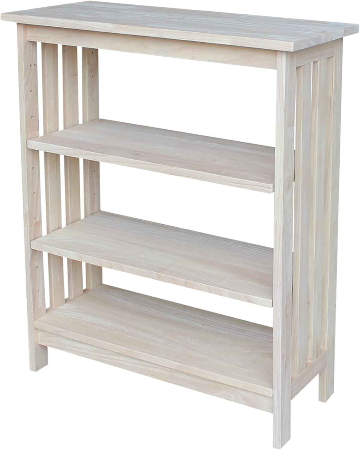 International Concepts Solid Wood Mission Shelf Unit - 3 Tier