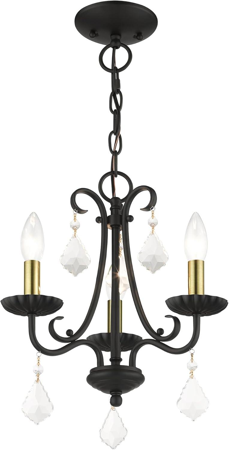 Livex Lighting Daphne 3 - Light Chandelier in  Antique Gold Leaf