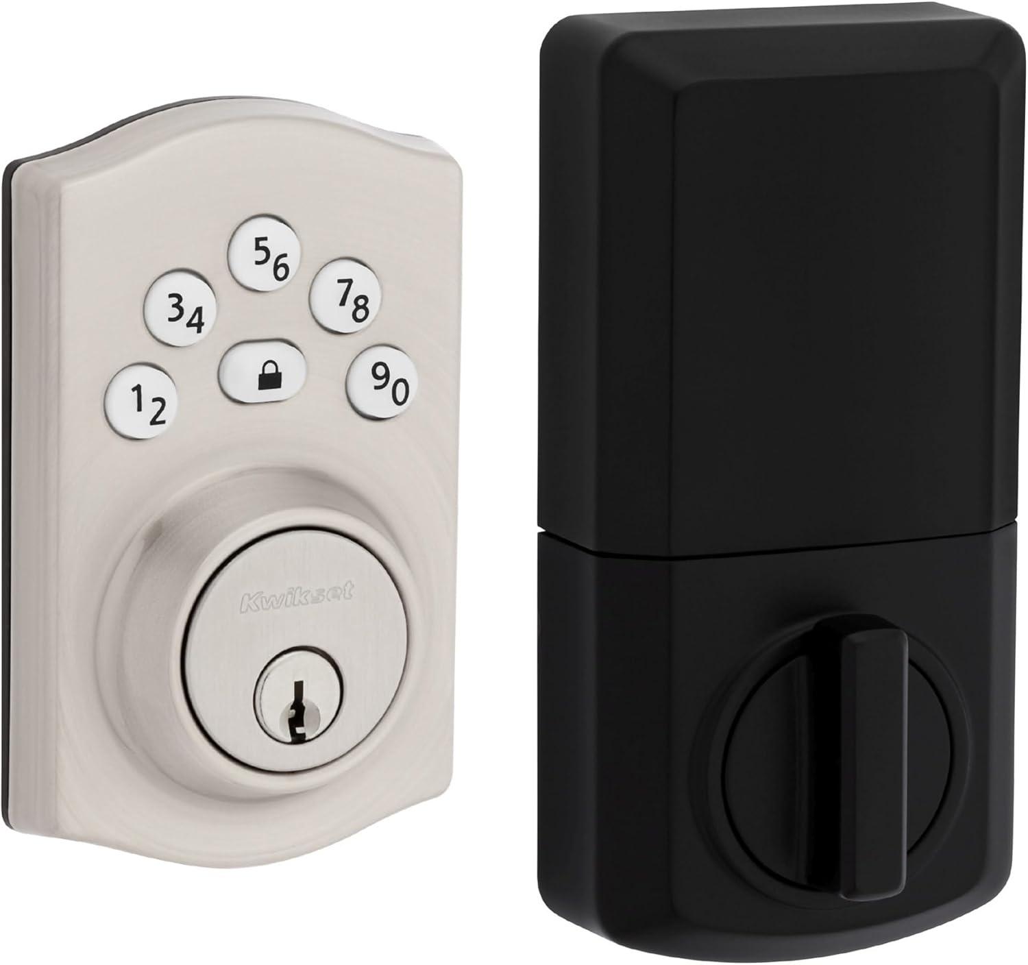 Powerbolt 240 5-Button Keypad Venetian Bronze Traditional Electronic Deadbolt Door Lock