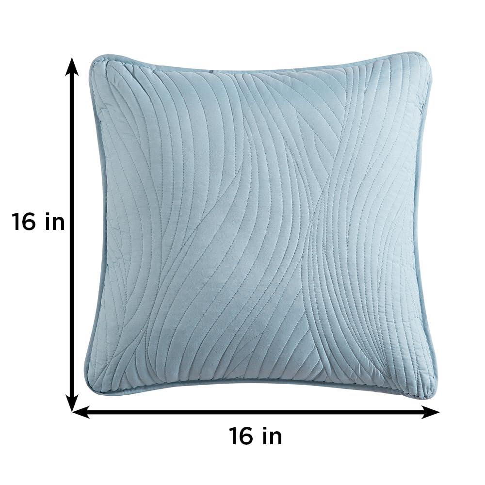 Brielle Stream Embroidered Reversible Throw Pillow