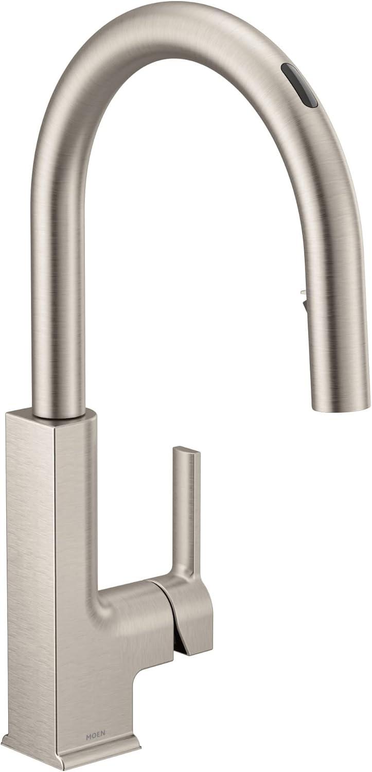 Spot Resist Stainless Modern Kitchen Faucet with Pull-out Spray