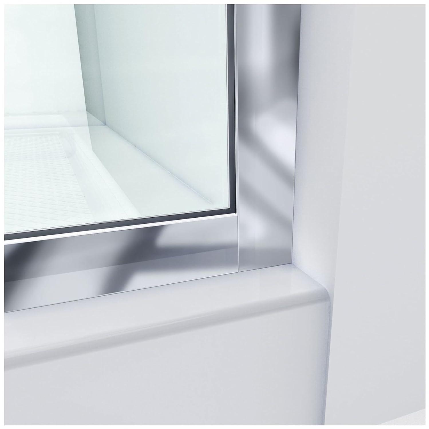 Linea 34" W x 72" H Frameless Fixed Glass Panel