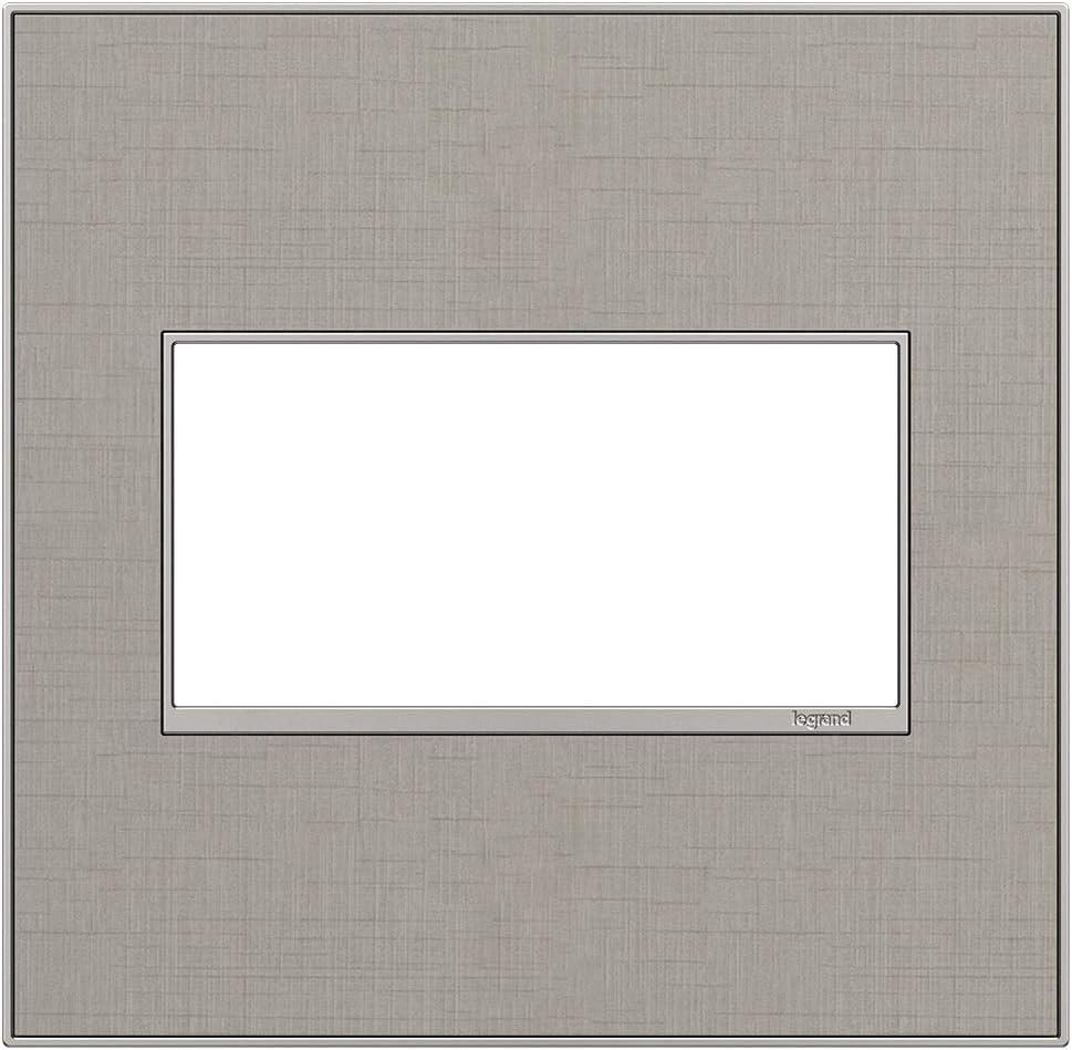 Legrand adorne True Linen, 2-Gang Wall Plate, AWM2GTL4