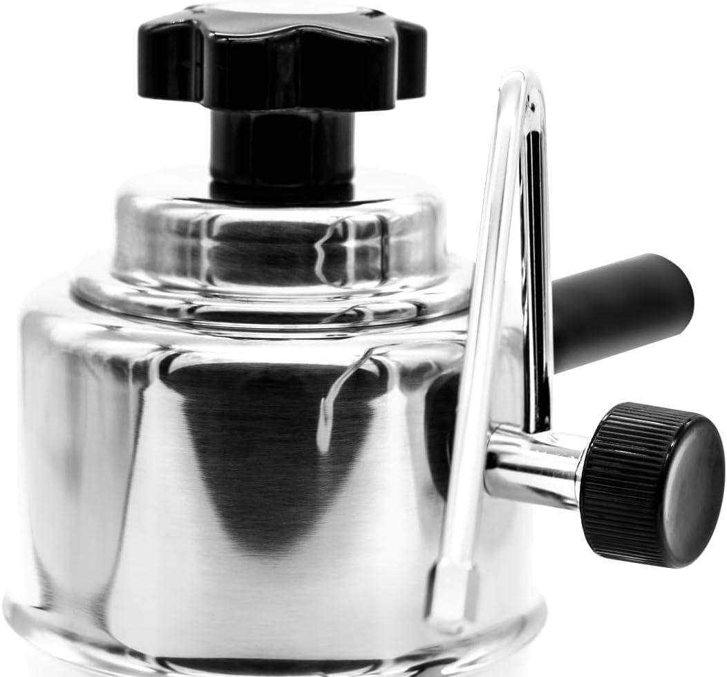 Compact Stainless Steel Stovetop Milk Frother and Steamer