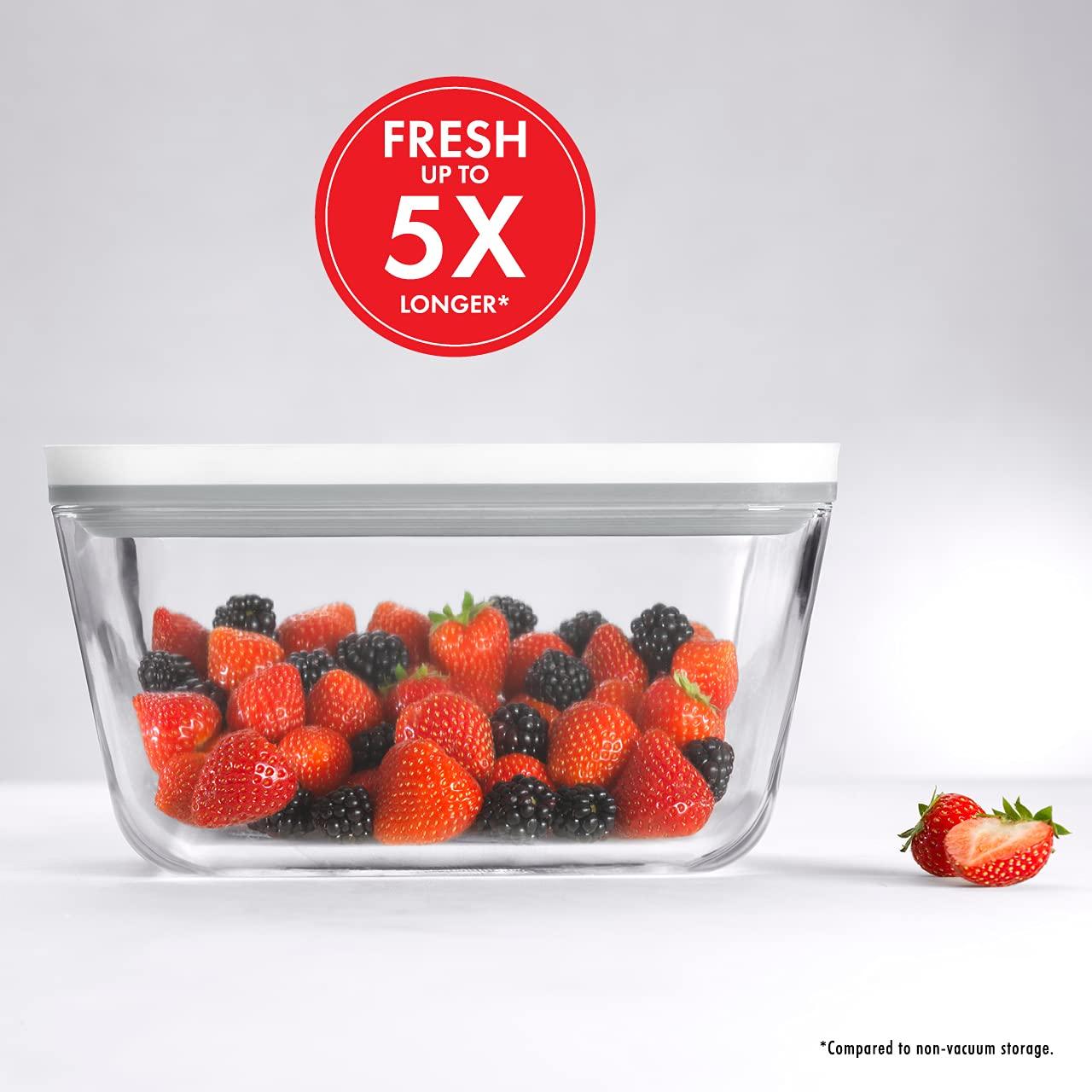 ZWILLING J.A. Henckels ZWILLING Fresh & Save 3-Piece Glass Food Storage Container, Meal Prep Container- Assorted Sizes