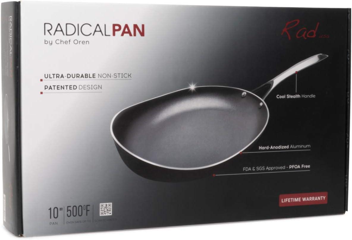 Rad USA 12-Inch Radical Cooking Pan Hard-Anodized Non-Stick w/ Stay Cool Handle