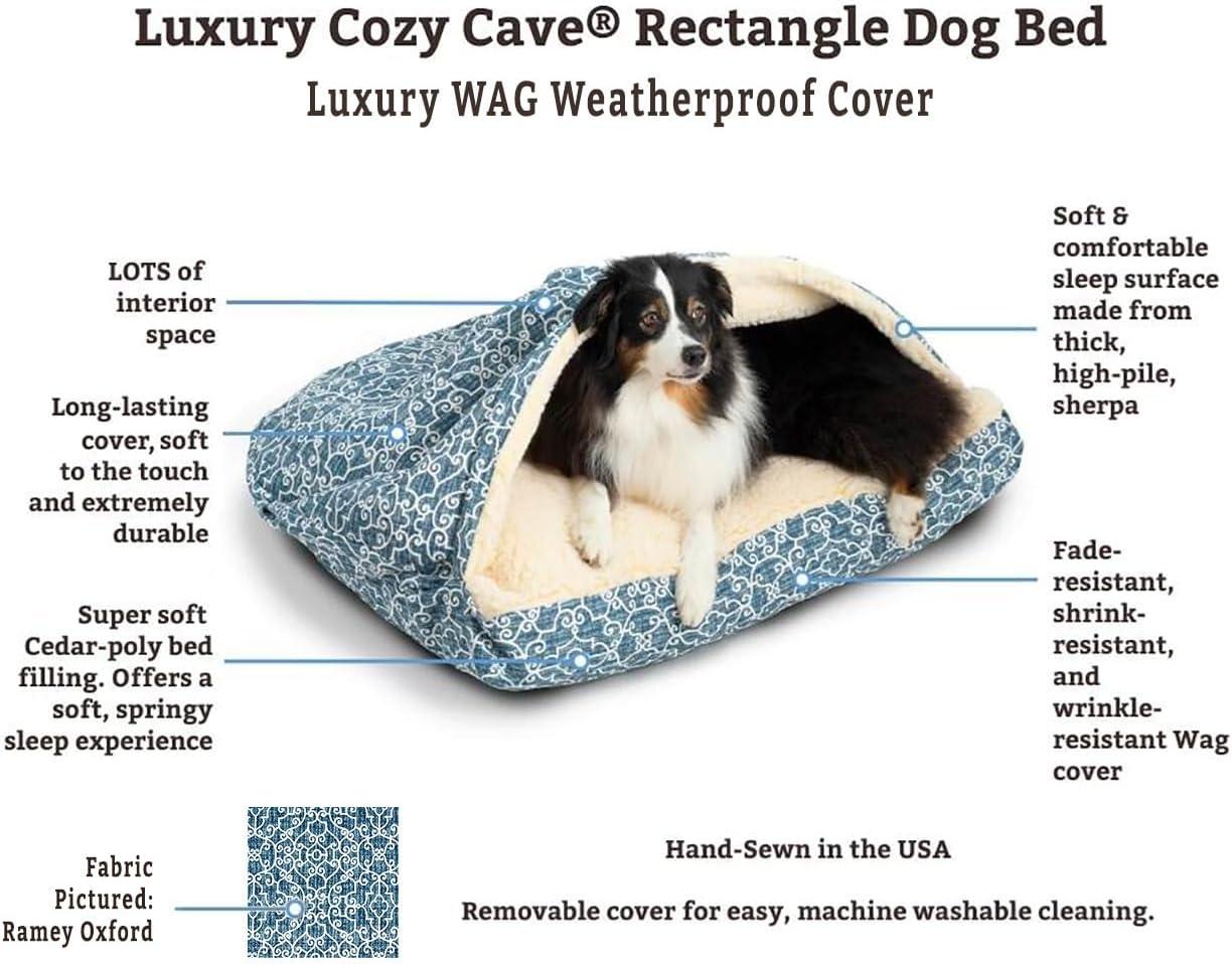Snoozer Pet Products Snoozer Indoor/Outdoor Solarium Rectangle Cozy Cave Dog Bed - Wag Collection