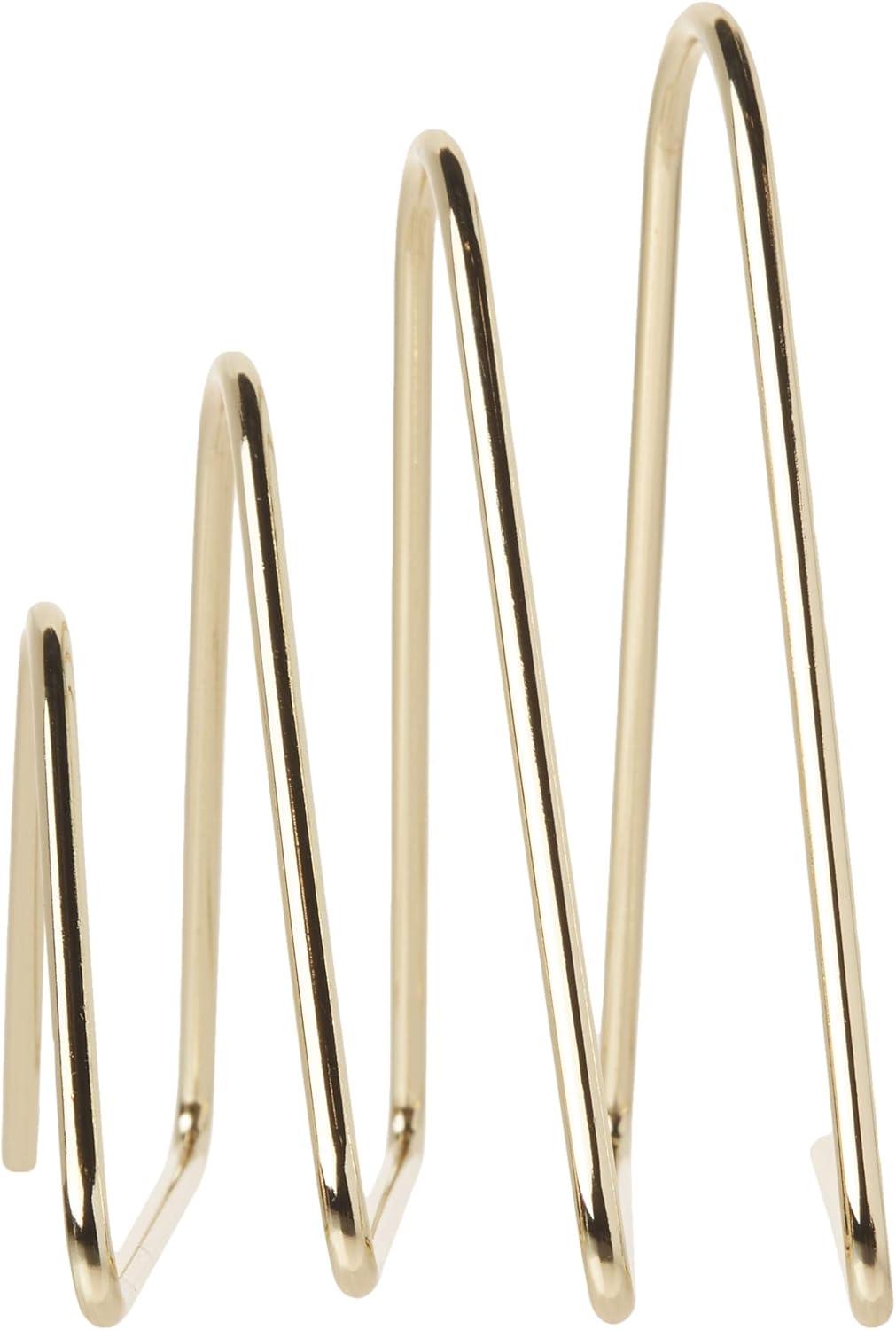 U Brands Clasificador de Letras de Escritorio Alambre de Metal, Dorado