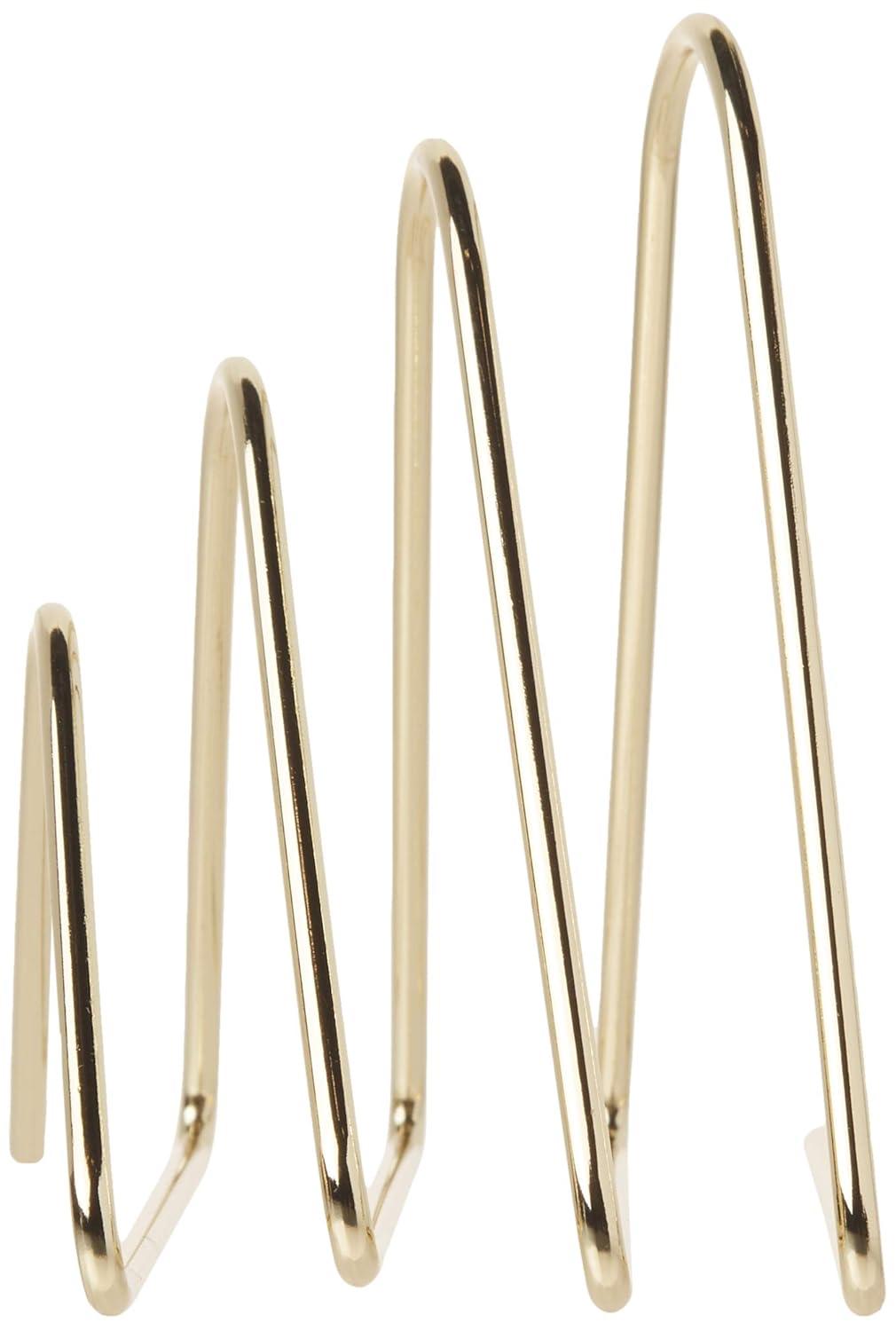 U Brands Clasificador de Letras de Escritorio Alambre de Metal, Dorado