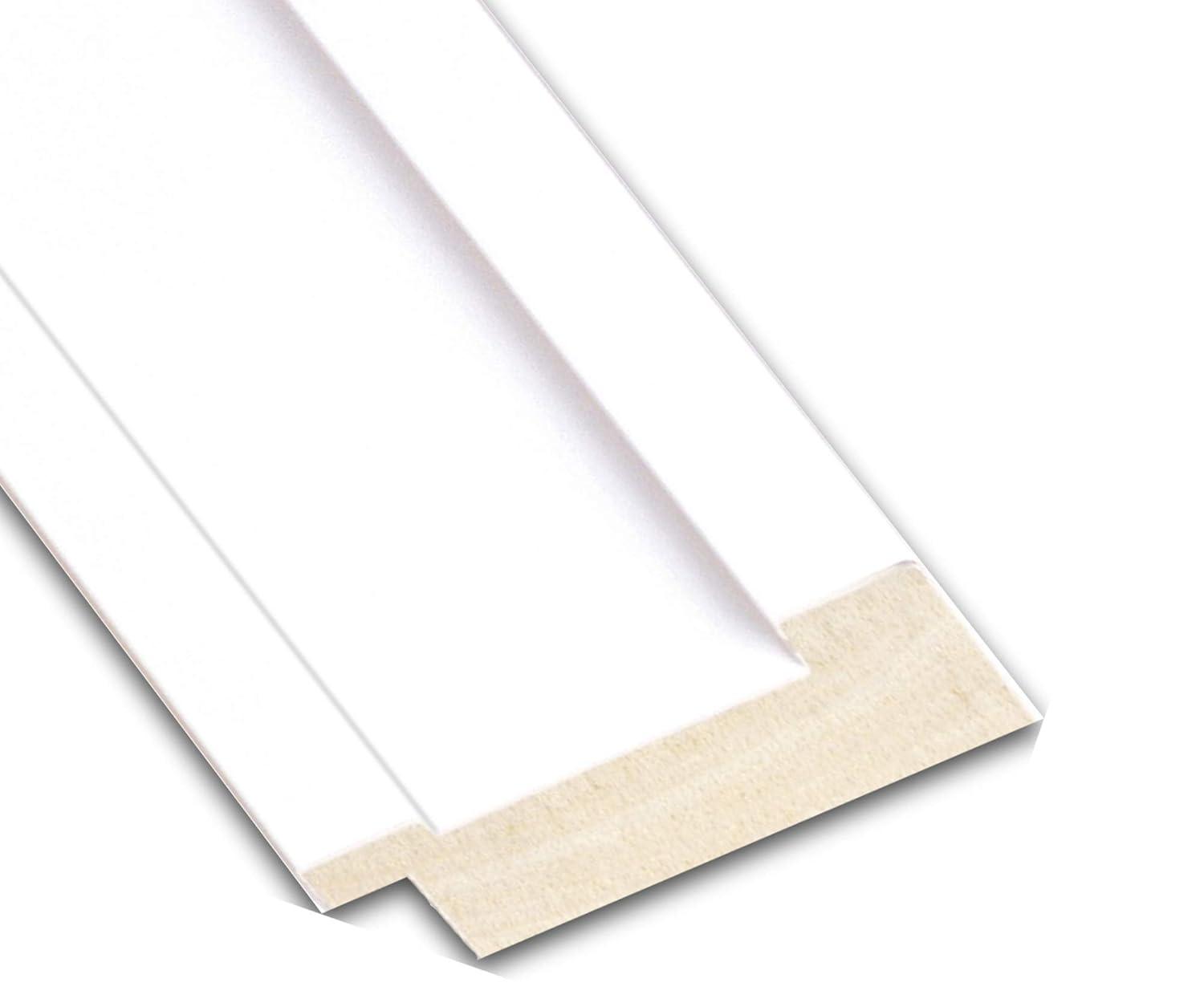 Craftsman White Beveled Wood Bathroom Wall Mirror