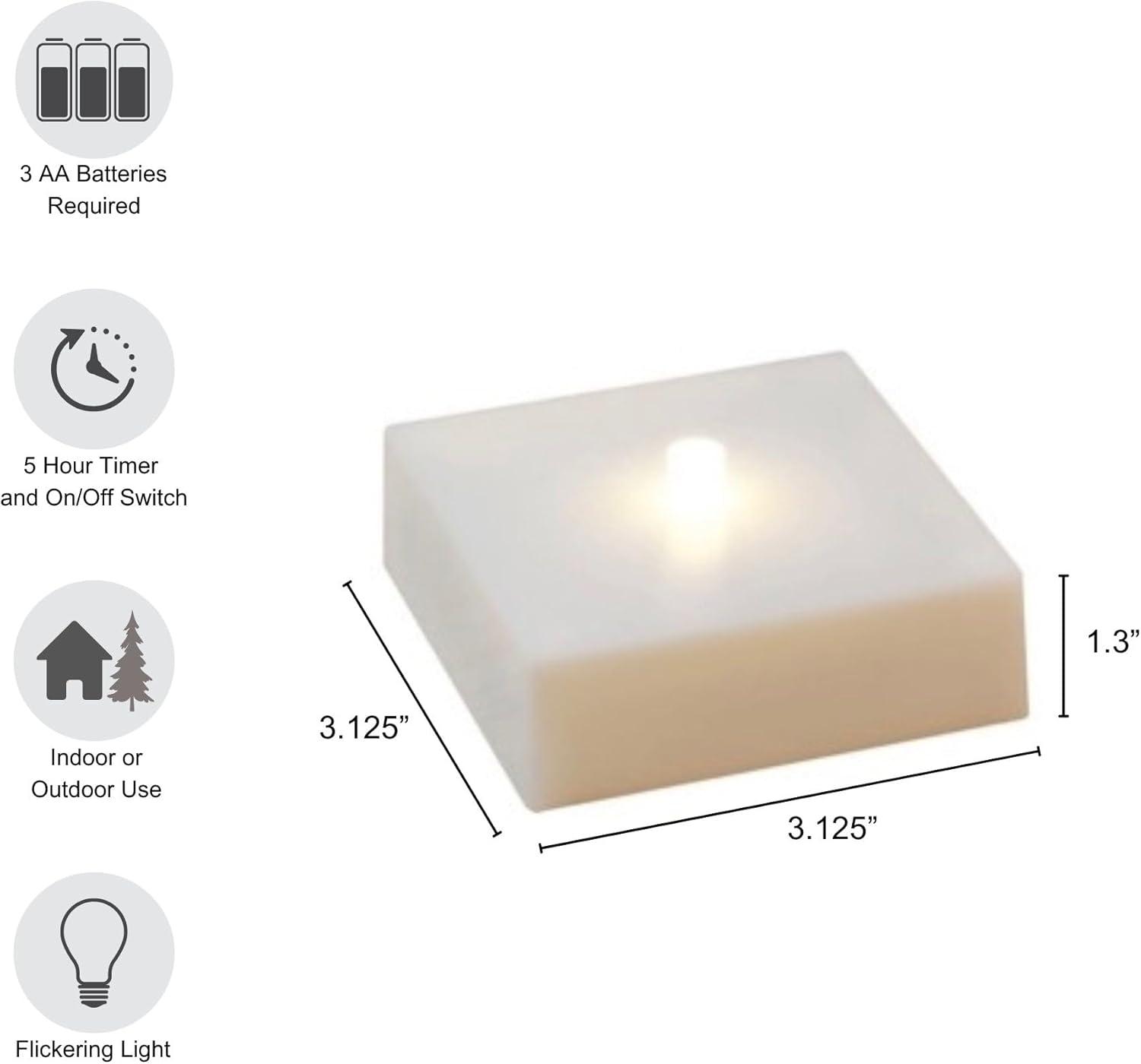 LumaBase 6 -Pack 10-Inches Freestanding Snowflake Light display with Yellow LED Lights