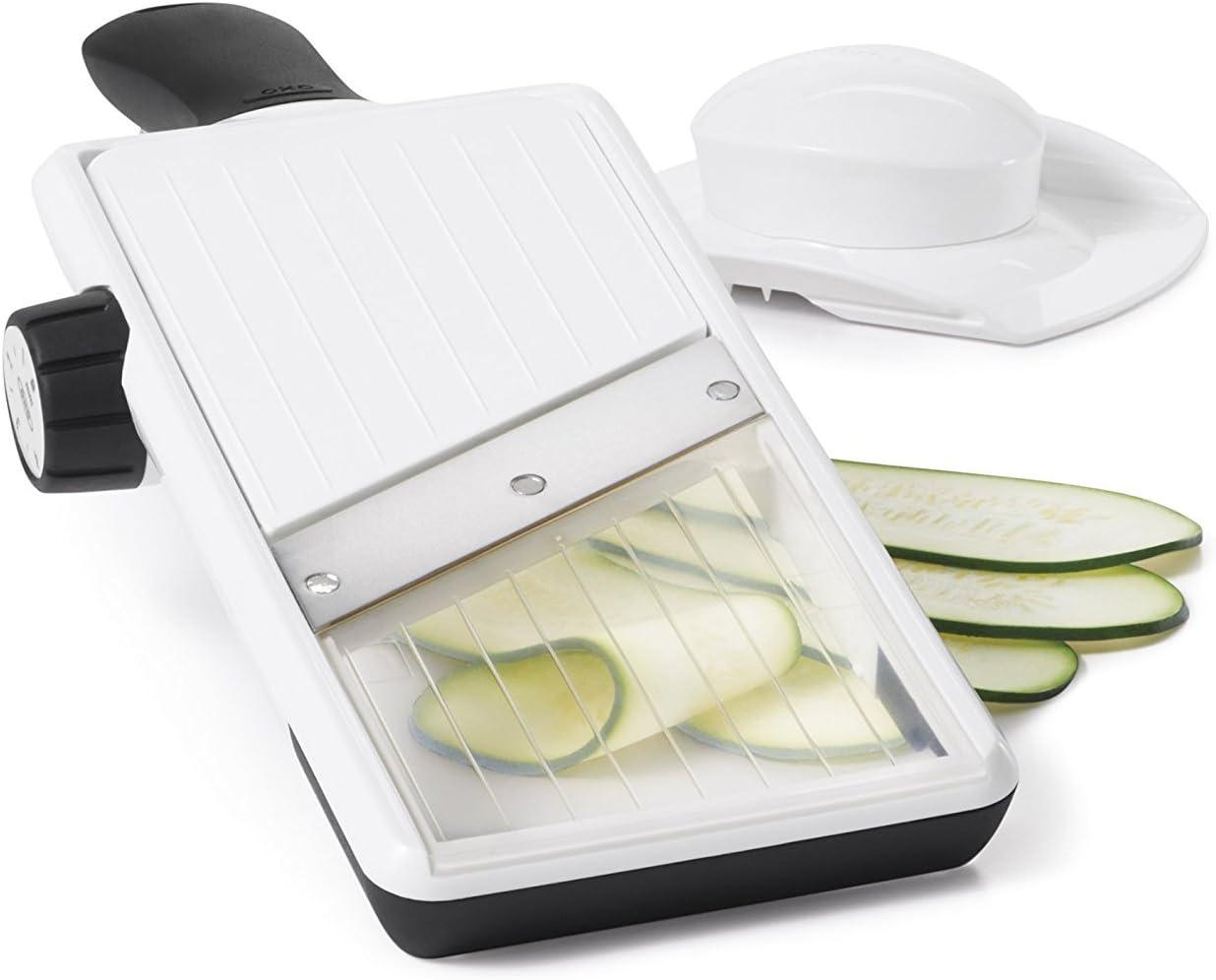 OXO Good Grips Large Adjustable Handheld Mandoline Slicer,White