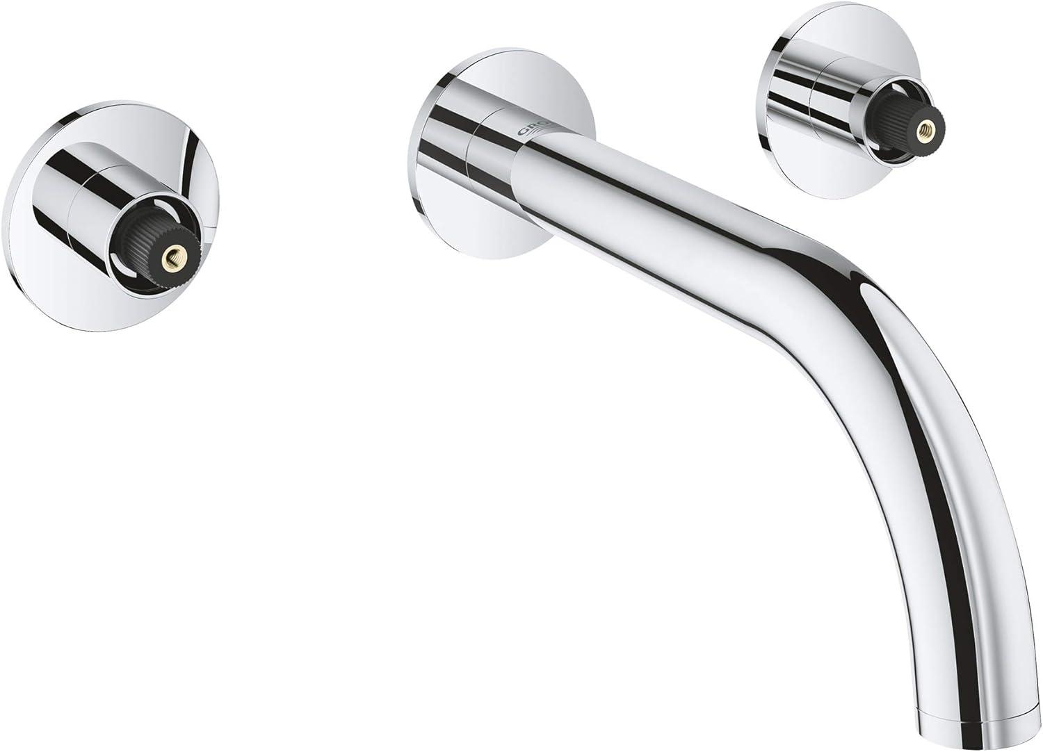 Elegant Atrio Brushed Nickel Wall-Mounted Modern Bathroom Faucet