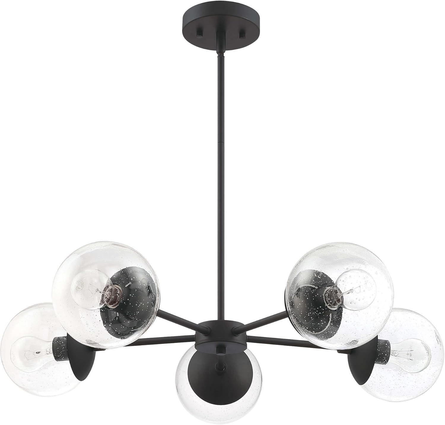 Design House Gracelyn 5-Light Chandelier in Matte Black