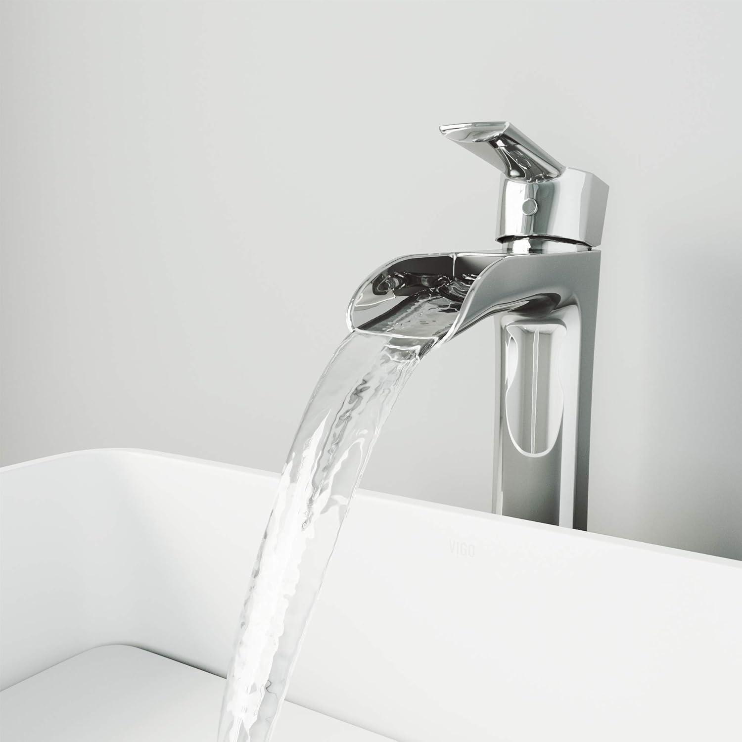 Niko 11" H Single Handle Vessel Sink Bathroom Faucetwith Pop-up Drain