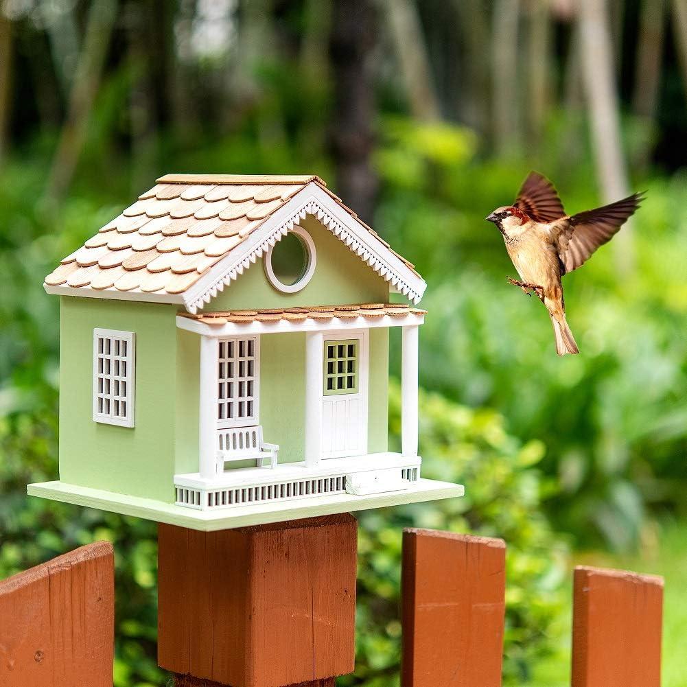 Vandue Outdoor Wooden Birdhouse - Green Lake House