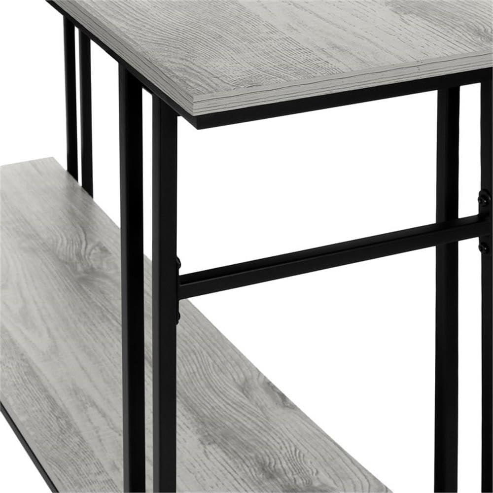 Monarch Specialties ACCENT TABLE - 48"L / GREY / BLACK METAL HALL CONSOLE