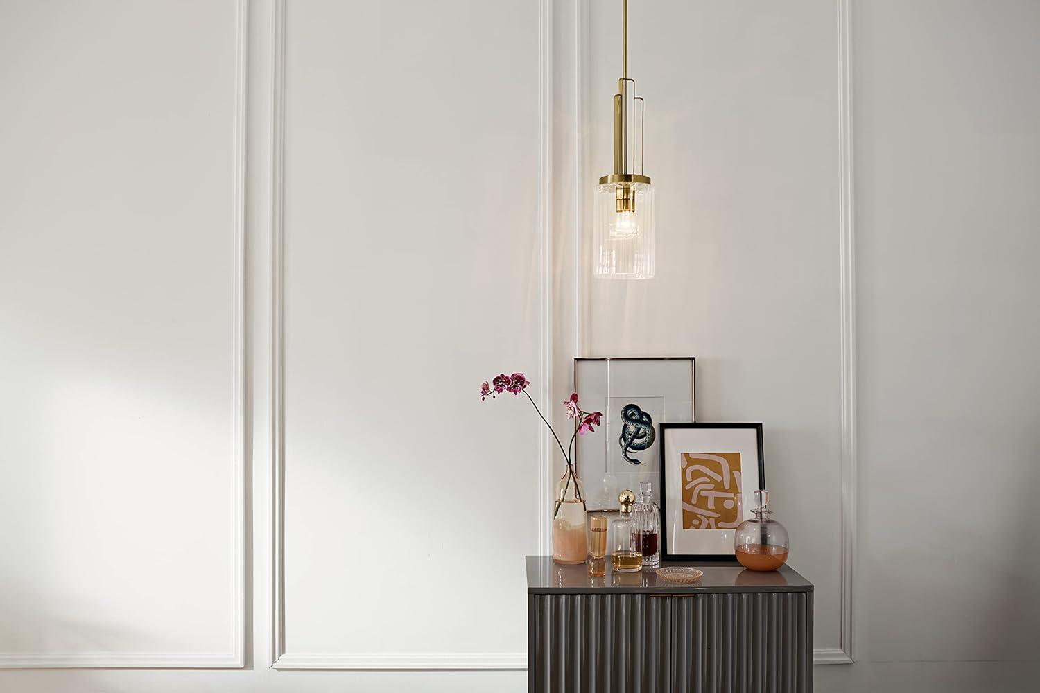 Kichler Lighting Kimrose 1 - Light Pendant in  Brushed Natural Brass