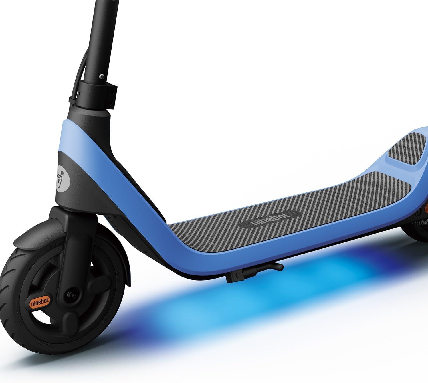 Segway Ninebot Electric Kick Scooter C2 Lite, Max Speed 9.9 mph, 70 minutes, Kids, Blue