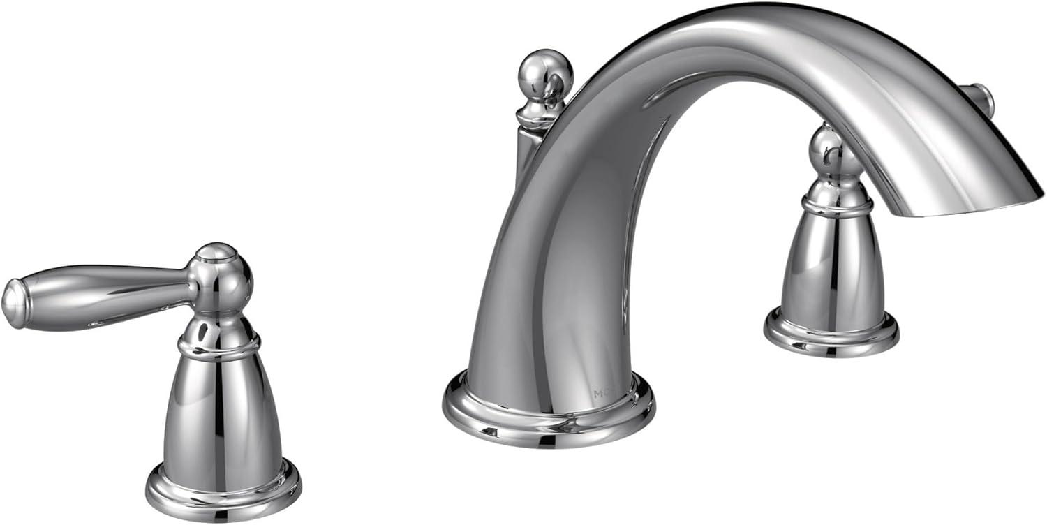 Brantford Chrome Two-Handle Deck Mounted Roman Tub Faucet