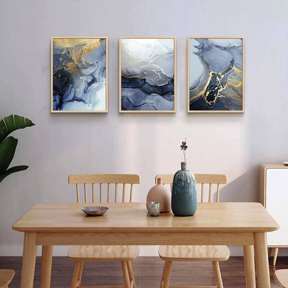 Abstract Wall Decor for Living Room Bedroom Wall Art Paintings Abstract Ink painting Wall Artworks Hang Pictures for Office Decoration, 12x16 inch/Piece, 3 Panels Bathroom Home Decorations Posters