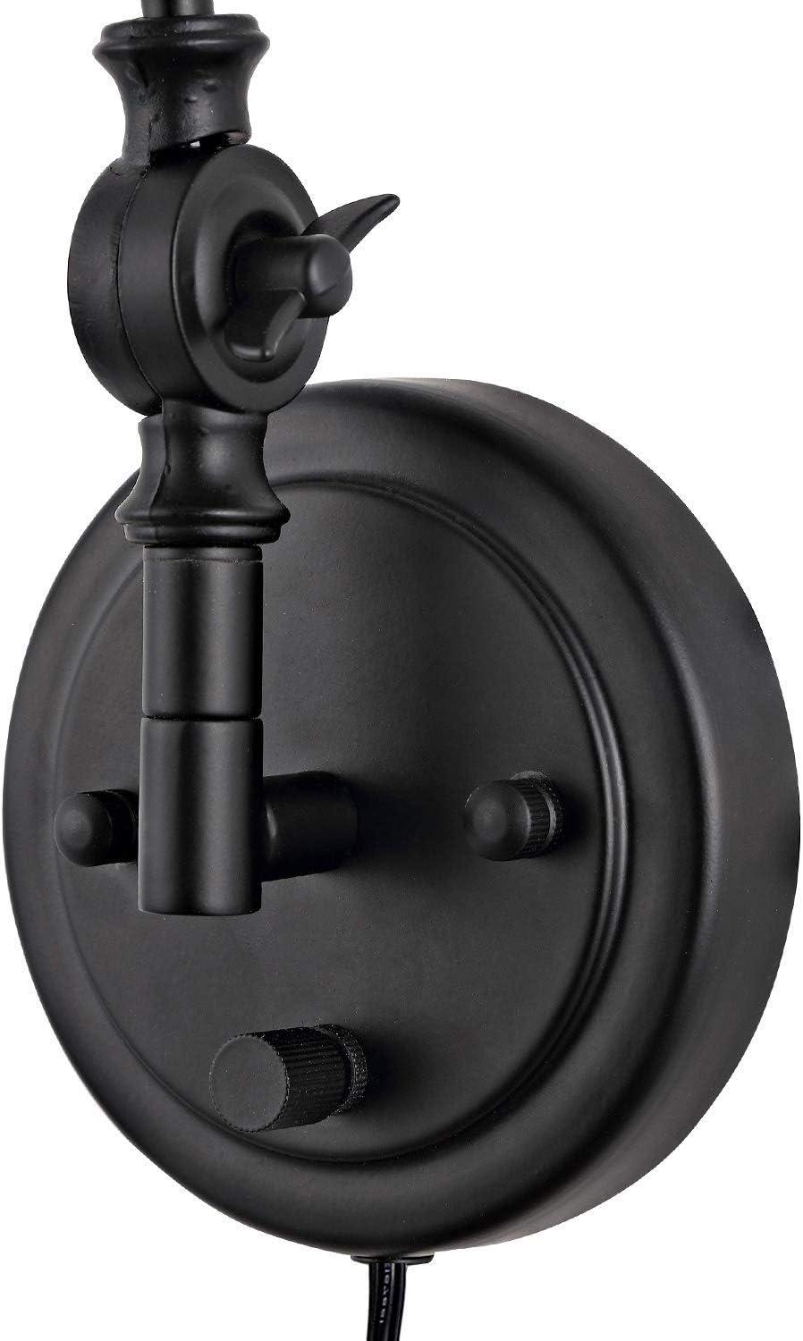 WINGBO  Industrial Swing Arm Wall Sconce with Metal Shade,2-Pack... Nickel