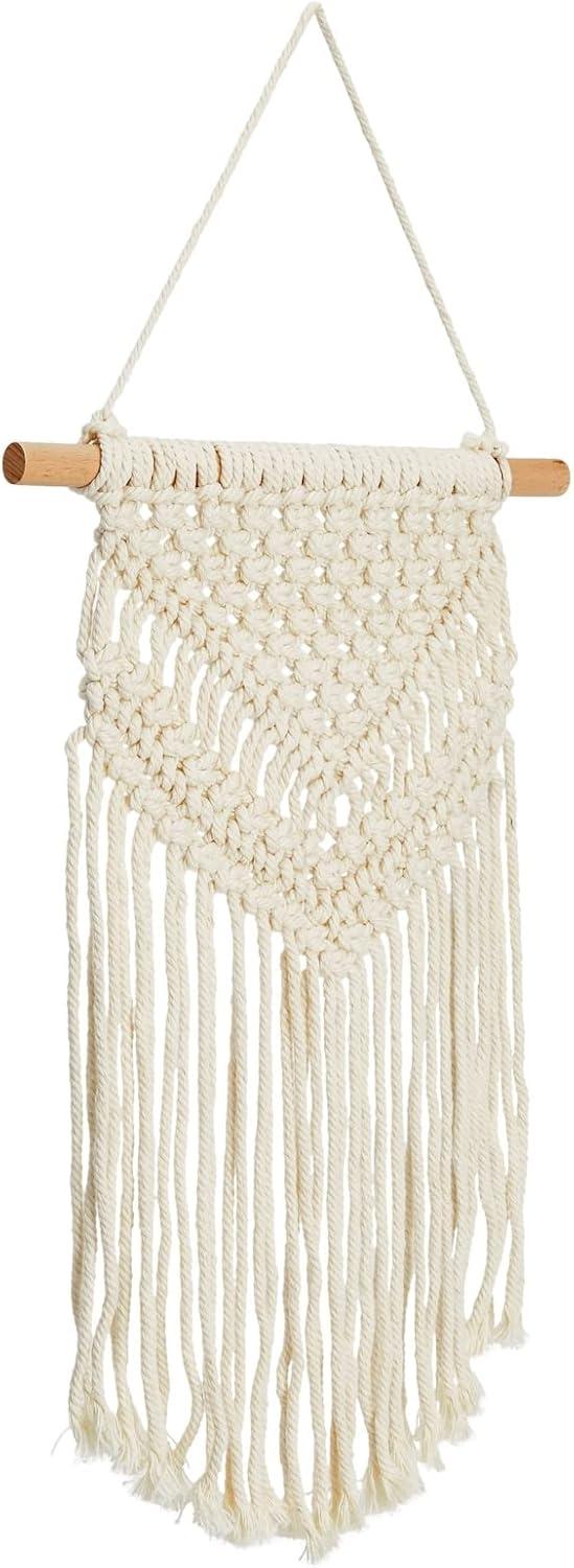 Okuna Outpost 2 Pack Boho Themed Woven Macrame Wall Art, Handing Décor for Home or Nursery, 15 x 10 in