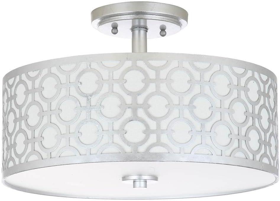 Vera Chain Link 3 Light 15.5 Inch Dia Flush Mount  - Safavieh