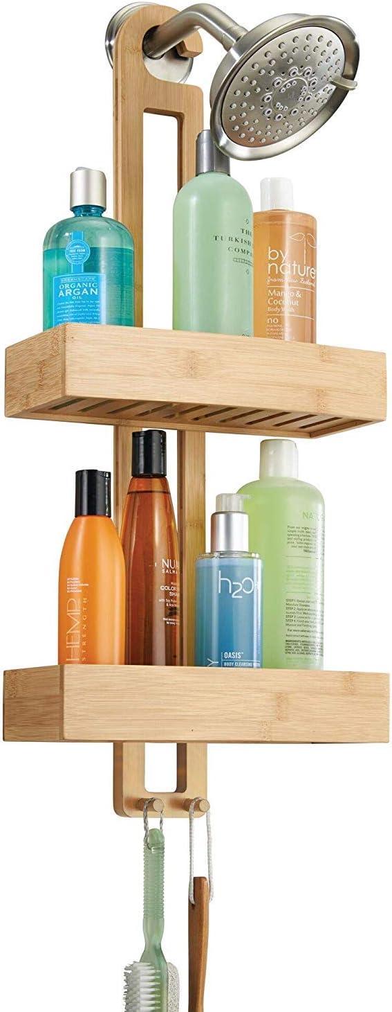 iDesign Formbu Bamboo Hanging Shower Caddy, Natural