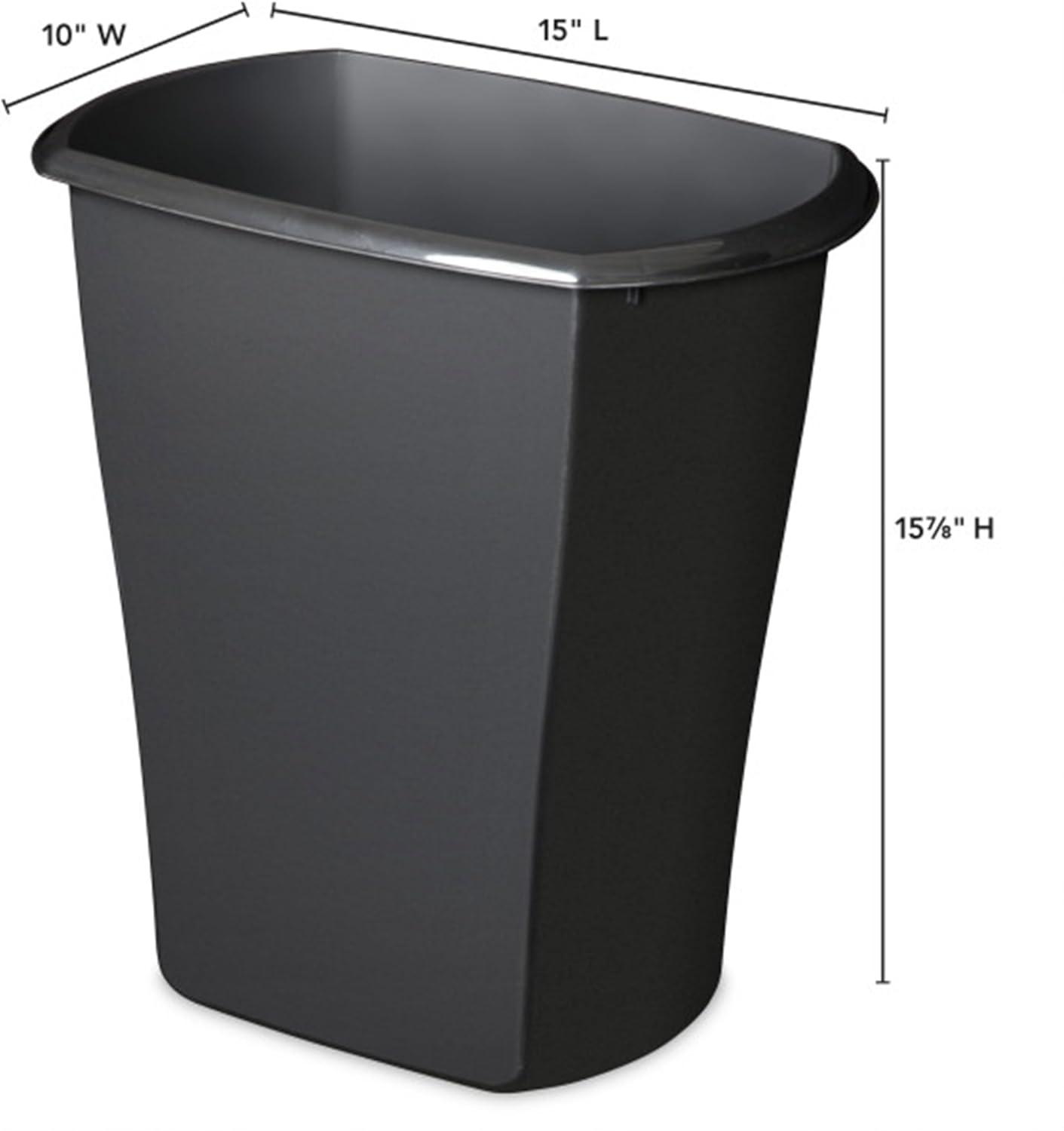 Sterilite Rectangular Wastebasket Open Top Trash Bin, 6 Pack | Wayfair
