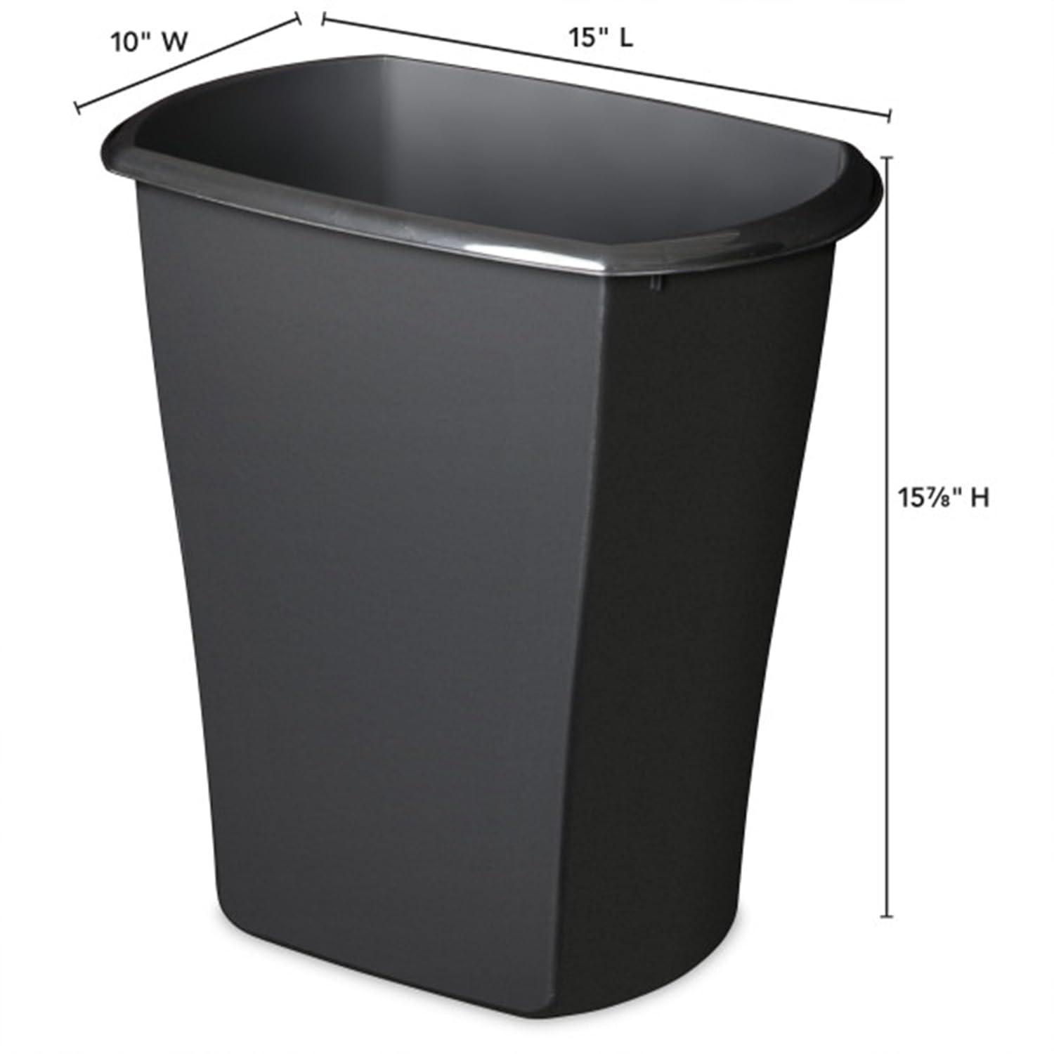 Sterilite Rectangular Wastebasket Open Top Trash Bin, 6 Pack | Wayfair