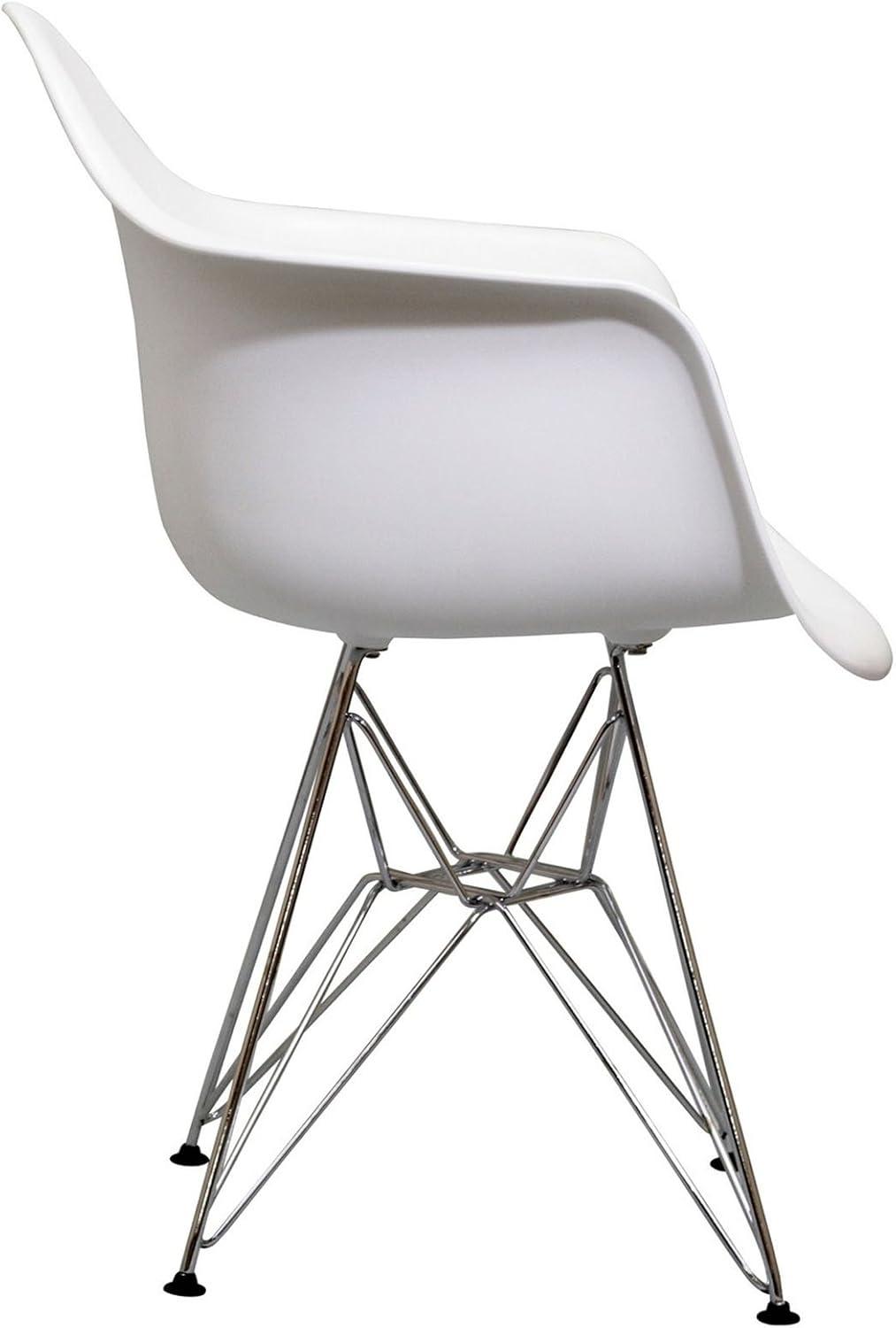 Modway Modway Plastic Dining Chair with Wire Base