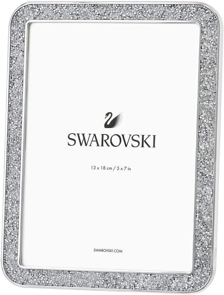 Silver Crystal Tabletop Picture Frame for 5x7 Photos